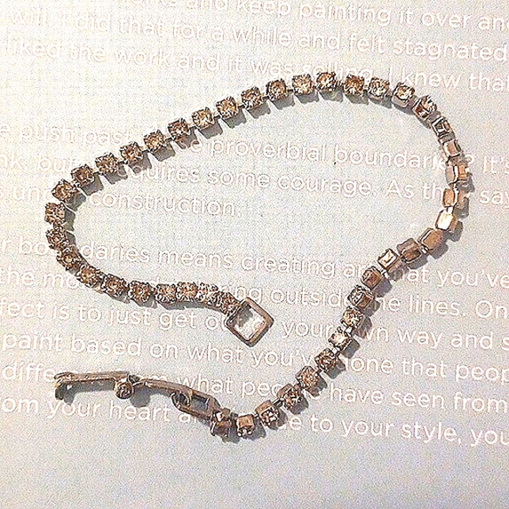 Delicate vintage tennis bracelet